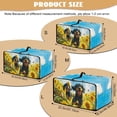 thumbnail image 7 of Renewold Small Appliance Cover for Toaster Oven with Accessory Pockets Stain-Resistant Dust-Proof Microwave Oven Small Appliance Cover Case, 20.5 x 16.5 x 10 Inches, Dachshund Sunflower, 7 of 7
