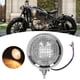 thumbnail image 5 of Faro Redondo Para Motocicleta, Estilo Retro, Con Protector De Parrilla, Lente Transparente, 12V, 6 Pulgadas, Universal, 5 of 7