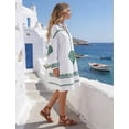 thumbnail image 6 of OYYN Shirt Dress, Puff Sleeve, Striped, Women's Plus, 6 of 7