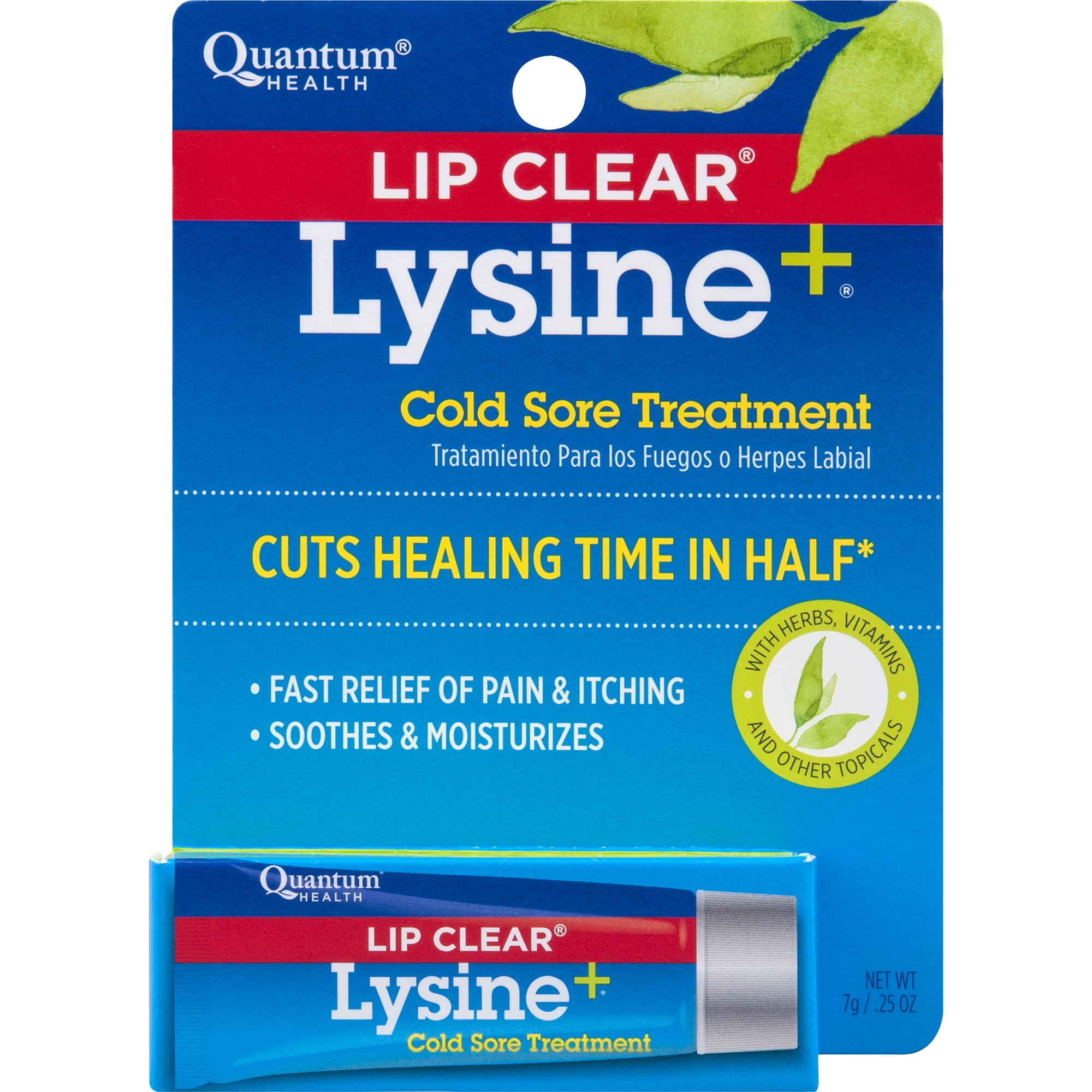 Lip Clear Lysine+ Cold Sore Treatment 0.25 oz - Walmart.com