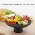 thumbnail image 3 of Tall Fruit Plate Solid Wood Simple Exquisite Round High Fruit Cake Tray Decoration Household Essential for Fruits Cakes, 3 of 7