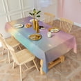 thumbnail image 3 of Colorful Tie Dye Nebula Pattern Rectangle Tablecloth 60"x102",Waterproof Polyester Rectangle Table Cloth, Wipeable Spillproof Polyester Tablecloth for Dining, Camping, Indoor and Outdoor, 3 of 6