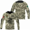 thumbnail image 2 of Personalized Name Army Camo flag Mexican Mexico Unisex 3D All Over Printed Sportwear Hoodie, T Shirt, Zip Up Hoodie, Sweatshirt For Men Women Adult Full Size S-5XL (HD13) (S), 2 of 7
