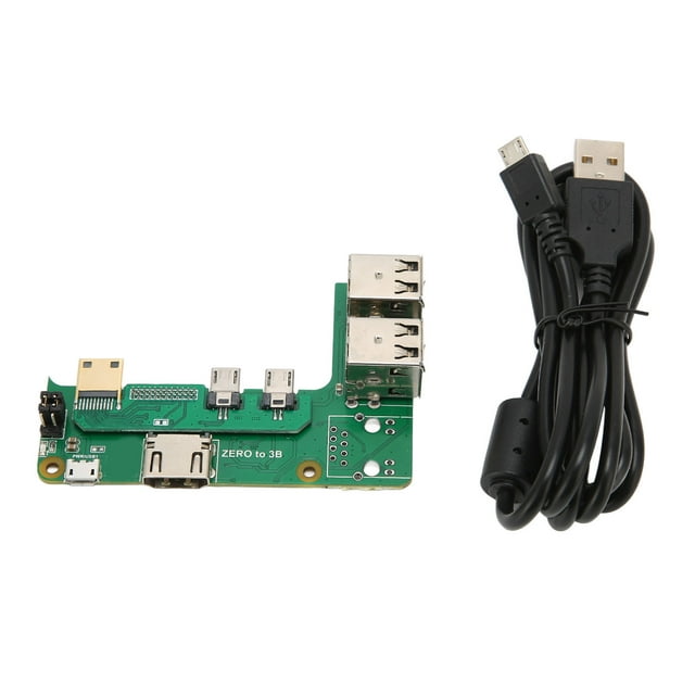 Placa de expansión de 4 puertos USB para Raspberry Pi Zero 2W a 3B. Interfaz multimedia de alta definición (HDMI) hembra.