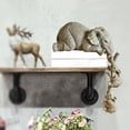 thumbnail image 4 of Estatuilla de , artesanía a mano, hogar, , talla, estatua de animal SM SunniMix Figurilla de elefante, 4 of 8
