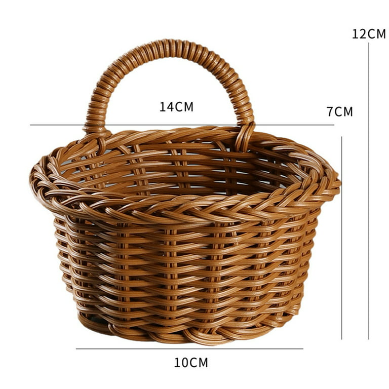 Okuna Outpost Woven Baskets for Storage, Round Basket (2 Sizes, 2 Pack)