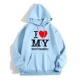 thumbnail image 2 of WEAIXIMIUNG Sweat à Demi-Zip pour Femmes Sans Capuche Saint-Valentin Adulte Manches Longues Imprimé Graphique Sweat à Capuche Pull Chandails en Molleton à Cordon, 2 of 4