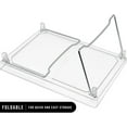 thumbnail image 3 of Sorbus Stackable Shelves for Cabinets & Countertop - Storage Shelf Organizer Stand Racks- Foldable Two Shelves, Clear Plastic/Metal, 3 of 9