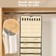 thumbnail image 4 of Organizador de joyería colgante con 48 bolsillos para collares y pendientes - Rollo de transporte para armario, pared o puerta, 4 of 5