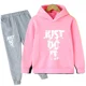 thumbnail image 3 of Conjunto de 2 piezas de sudadera y pantalón informal para niños y niñas de primavera y otoño, ropa deportiva diaria para niños de 2 a 14 años, 3 of 5