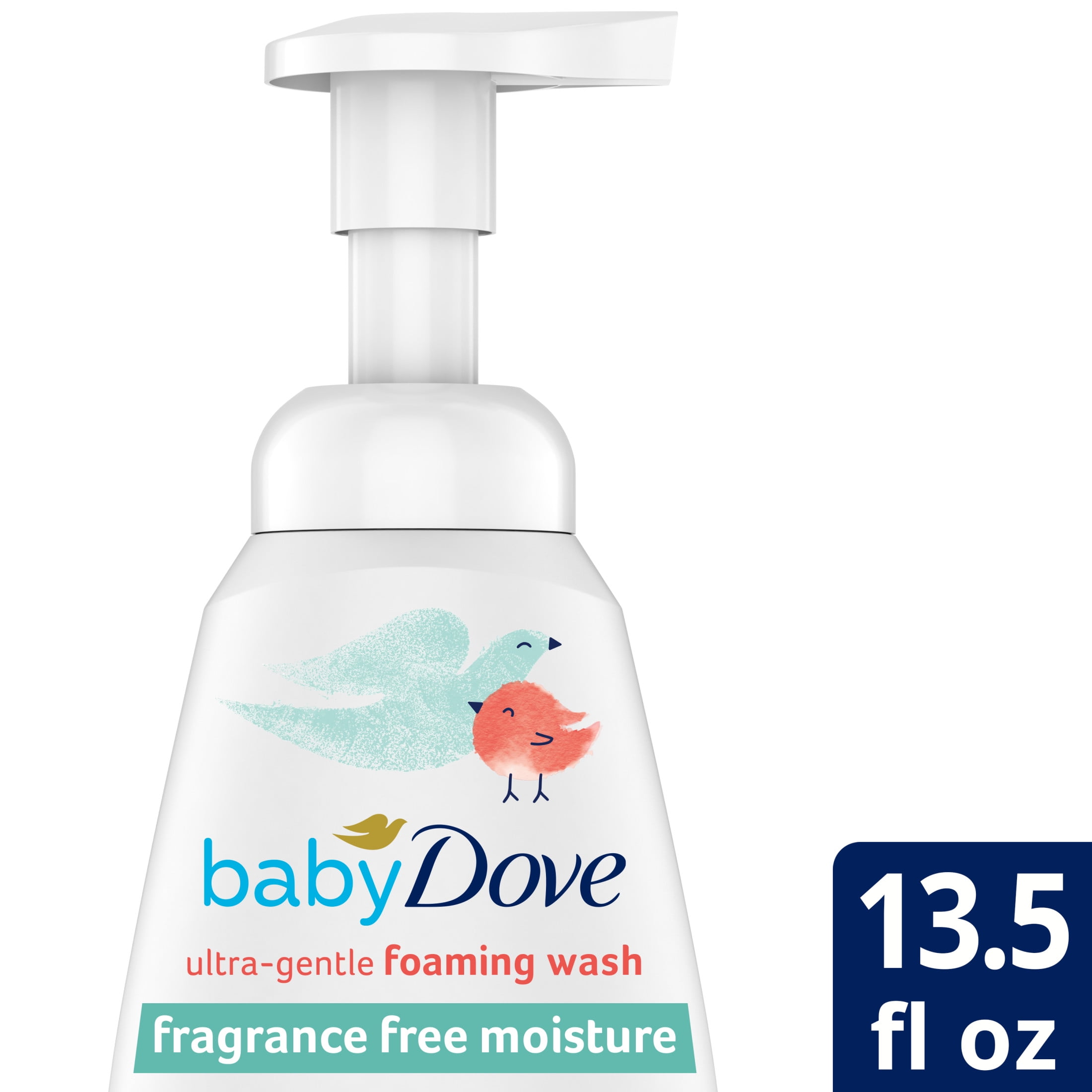 Dove Baby Foaming Wash Fragrance Free Moisture, Ultra Gentle Liquid Body Wash, 13.5 oz