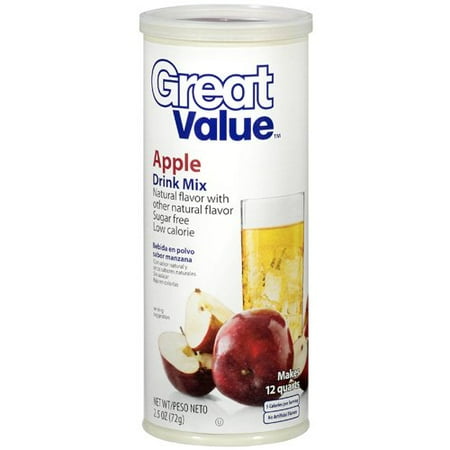 Great Value Sf Apple Drink Mix Tubs