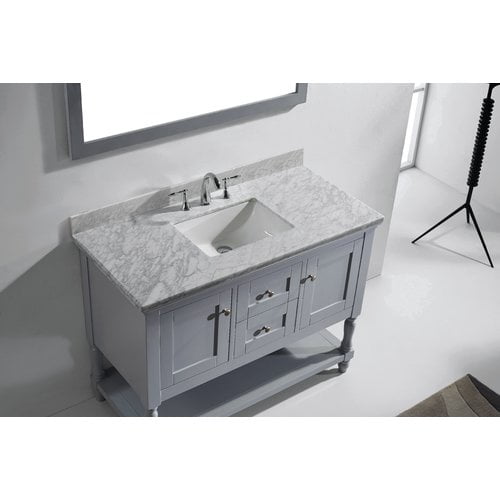 Virtu Usa Julianna 49 Single Bathroom Vanity Set With Mirror Walmart Com Walmart Com