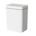 thumbnail image 2 of 14L Touchless Sensor Trash Can, Polypropylene, Red Brown, USB Charging for Kitchen Office, 3.7 Gallon, Silent Open/Close, 2 of 7