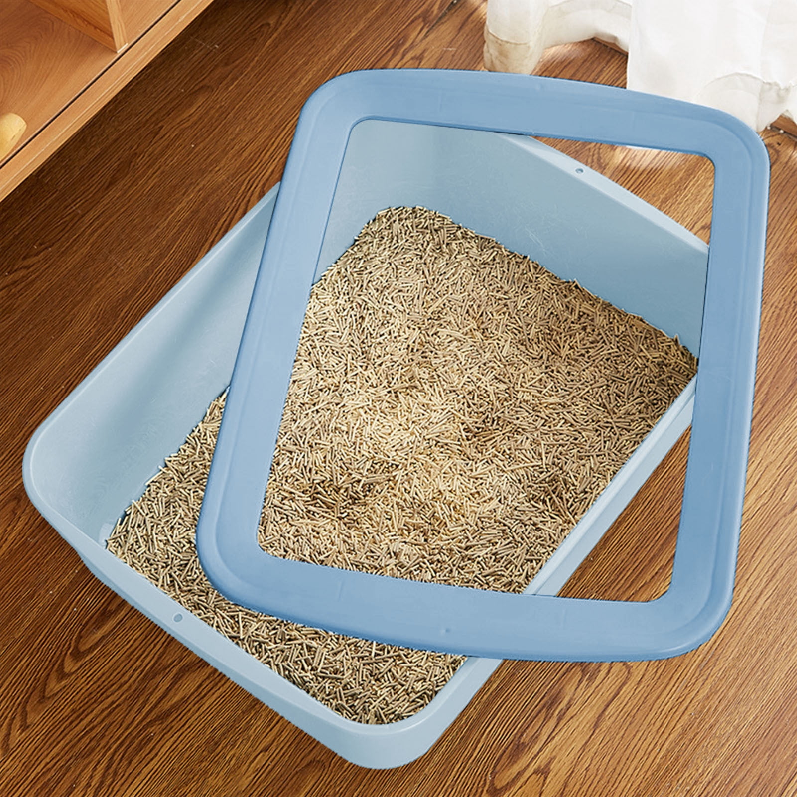 Nsxcdh up to 60% off Gifts Spill-Proof Cats Litter Box Semi-Closed Cat Litter Pan, Odor Control, and Leak-Proof Design for Convenient Cat Care & Cleaning Holiday Gift Ideas & Budget Picks