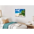 thumbnail image 4 of Blue Ocean Wall Art Florida Beach Pictures for Living Room Coastal Green Plant Wall Decor Seascape Painting Sea Wave Landscape Canvas Print Modern Framed Artwork Bathroom Bedroom Home Decoration, 4 of 6