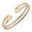 Rose Gold, variant on Stainless Steel Double Wire Cuff Open Bangle Bracelet for Women & Girls, Silver