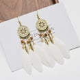 thumbnail image 4 of Pendientes de plumas estilo corte retro de moda 2PCS TIPO4, 4 of 5