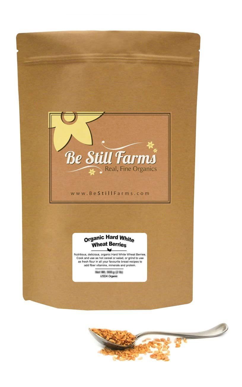 Be Still Farms Organic Hard White Wheat Berries (1 Lb) White Wheat