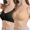 thumbnail image 3 of Sngxgn Women's Cotton Unlined Underwire Bra Back Smoothing(BK3,S), 3 of 3