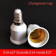 thumbnail image 2 of Convertidor de Casquillo de Bombilla de Lámpara de 50 Piezas Fácil Instalación Instalación Cómoda, Sencilla y Sin Complicaciones Adaptador E14 una E27, 2 of 5
