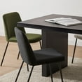 thumbnail image 3 of Bouclair Chaise de Salle à Manger en Tissu Kaki et Métal, 3 of 10