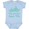 thumbnail image 3 of Inktastic My Grandma Loves Me Boys or Girls Baby Bodysuit, 3 of 5