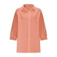 thumbnail image 6 of ShiShine Women's Oversized Long Sleeve Button Down Shirts Blouses Tops Collared Fall Tunics, 6 of 9