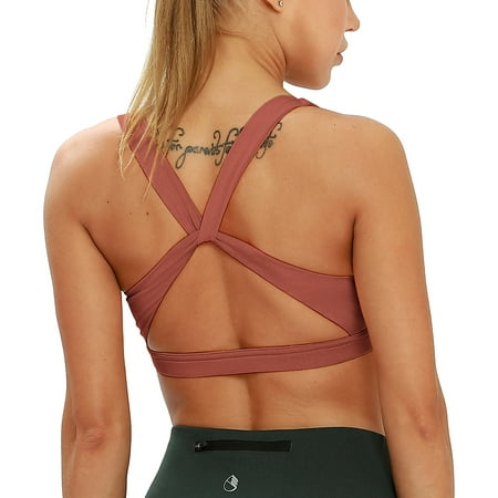 icyzone Workout Sports Bras for Women - Women s Running Yoga Bra  Activewear Top  Athletic Fitness Clothes
