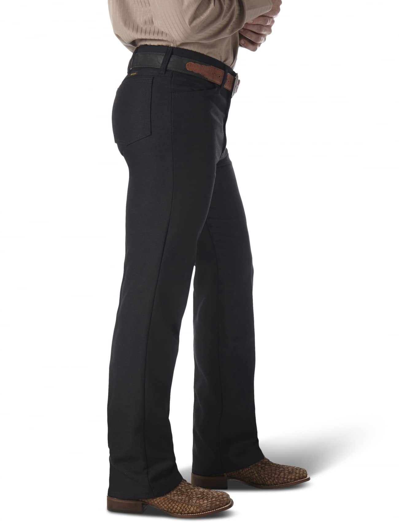 Wrangler Men's Black Cowboy Twill Dress Jean with Stretch, Sizes 40 x 30