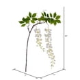 thumbnail image 3 of Vickerman 56" Artificial White Wisteria And Foliage Hanging Spray, 3 of 5