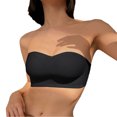 thumbnail image 4 of Sngxgn Women's Plus Size Front-Closure Wireless Bra Underwire(Black,C), 4 of 5