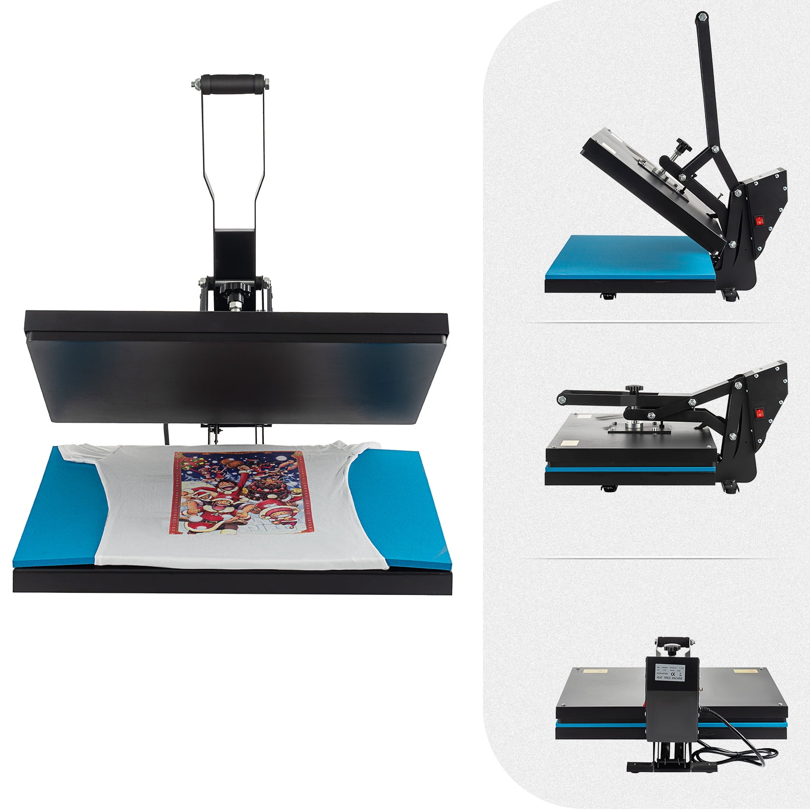SHZOND Heat Press Machine 16x24 Inch, Clamshell Large Heat Press 1800W, High Pressure Heat Press Machine Digital Control Heat Transfer Machine for T Shirts
