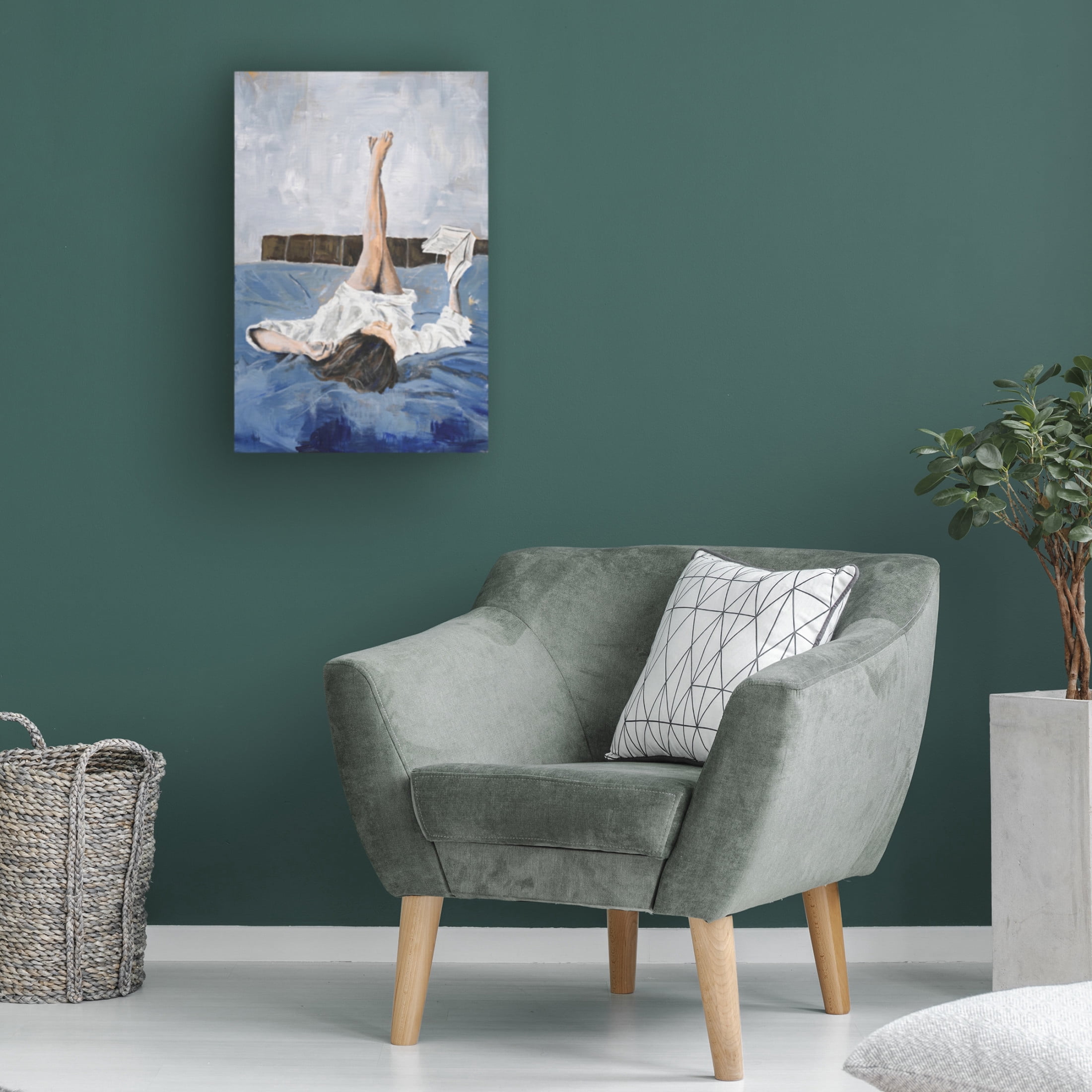 Canvas Wall Art - Design Fabrikken 'Storytelling' Wall Art for Living Room, Bedroom, or Office Décor by Trademark Fine Art - 12 x 19 Inches