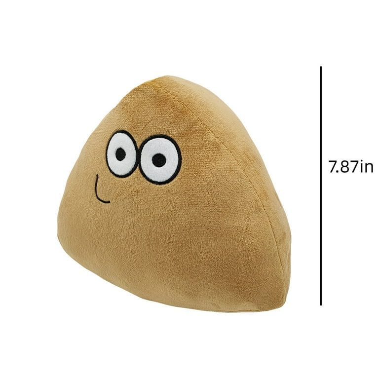My Pet Alien Pou Plush Toy, 7.87 Inch Hot Game Cute Pou Plushies Stuffed  Animal Toy, Cuddly Emotion Alien Plush Pillow Doll Birthday Gifts for Girls  and boys Game Fans(Brown) 