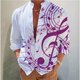 thumbnail image 1 of Camisa para hombre con estampado floral, suave y cómoda, color rosa, azul y verde, informal, de moda, para exteriores, para uso urbano, tallas grandes europeas, XS-6XL, 1 of 6