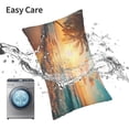 thumbnail image 5 of Kdxio Cotton Pillow Cases 16"x24" Pillowcases,Soft and Breathable Bedroom Pillow Cases-Tropical Sunset Beach Scene-No Pillow Core, 5 of 5