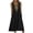 Black, variant on ​Women's Sleeveless Flowy Dress with Polka Dot & Abstract Print - Casual Midi Sundress with Functional Side Pockets for Summer 2025​ White-D M