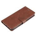 thumbnail image 4 of Compatible with Google Pixel 7 PRO 5G Case Premium Leather Cover with Cash Card Slots Soft TPU Back Cover Magnetic Flip Leather Wallet Case - Brown, 4 of 5