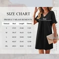 thumbnail image 3 of TEMOFON Summer Dresses for Women Ruffle Short Sleeve V Neck Casual T Shirts Dresses with Pockets Sundress, 3 of 8