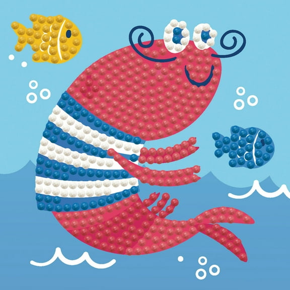 Diamond Dotz Lobster Tale - Framed Diamond Painting Kits for Adults - Diamond Art Kits a Relaxing Creative Craft Kit with Dotz Gems