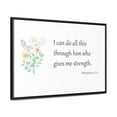 thumbnail image 3 of Scripture Sign, Bible Verse Sign, Him who gives me strength, 3 of 5