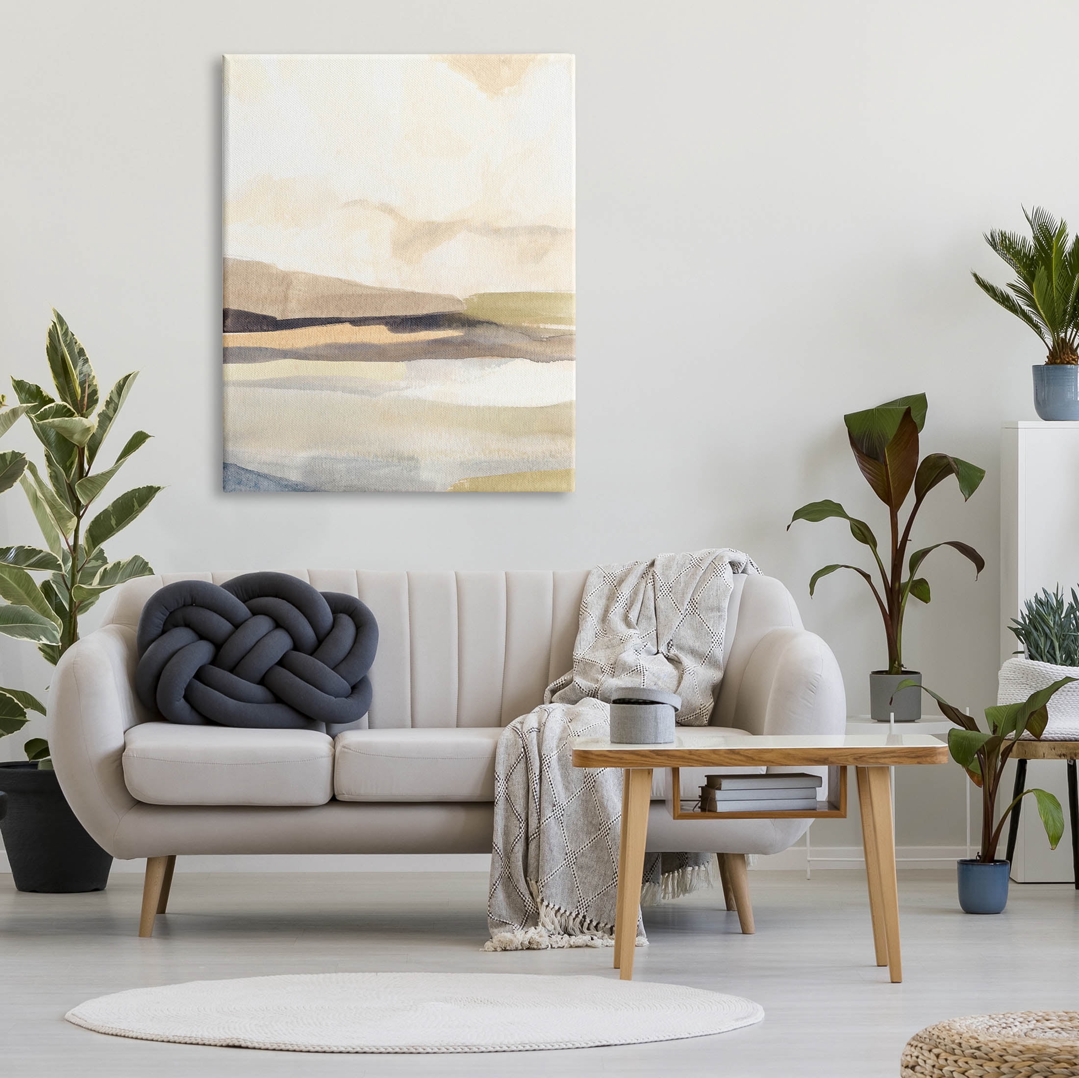 Stupell Industries Rural Nature Horizon Landscape Painting Gallery Wrapped Canvas Print Wall Art, Design by Annie Warren
