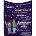 thumbnail image 1 of LHSHID Custom Blanket Throw to my sister love from your sister Never forget That I Love You Blanket Birthday Blanket for Sister Women Girl, 1 of 4