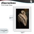 thumbnail image 4 of Stupell Industries Coastal Sleeping Egret in Golden Light White Framed Print Under Glass, 14 x 20, by Petals Prints Design, 4 of 8