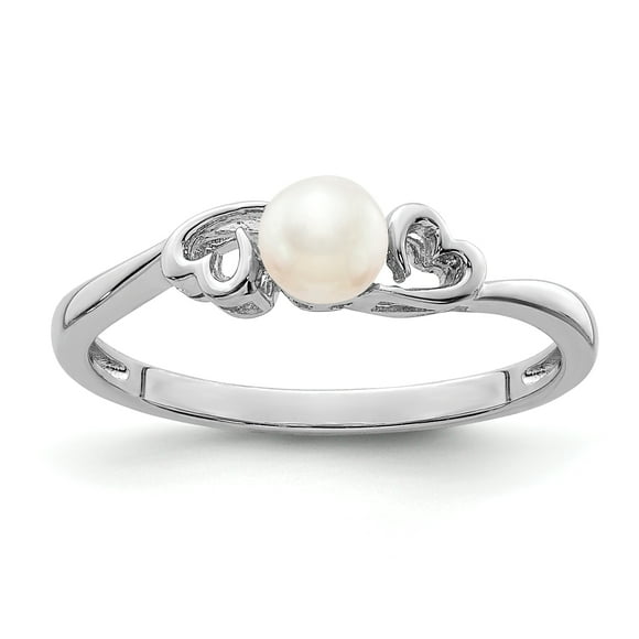 925 Sterling Silver Freshwater Cultured Pearl Ring Birthstone June Gemstone