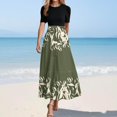thumbnail image 1 of WILLBEST Vestidos Casuales Vestido de Verano de Manga Corta con Estampado Floral para Mujer Vestido Casual de Verano con Cuello Redondo y Cremallera En La Espalda con Ajuste Mediana​​, 1 of 3