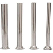 LiebHome 4pcs Stainless Steel Sausage Stuffer Filling Tubes Funnels Nozzles Spare parts Filler Tube, Base diameter:38mm