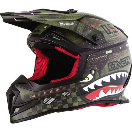 Black/Green Sz XS O'Neal Racing 5 Series Warhawk (Best Car Racing Helmets 2019)