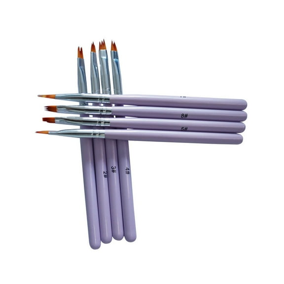 8 Pcs Nail Flower Brush Petal Pattern Pen Serrated Pens Flower Painting Pen Manicure Tools DIY Nail Art